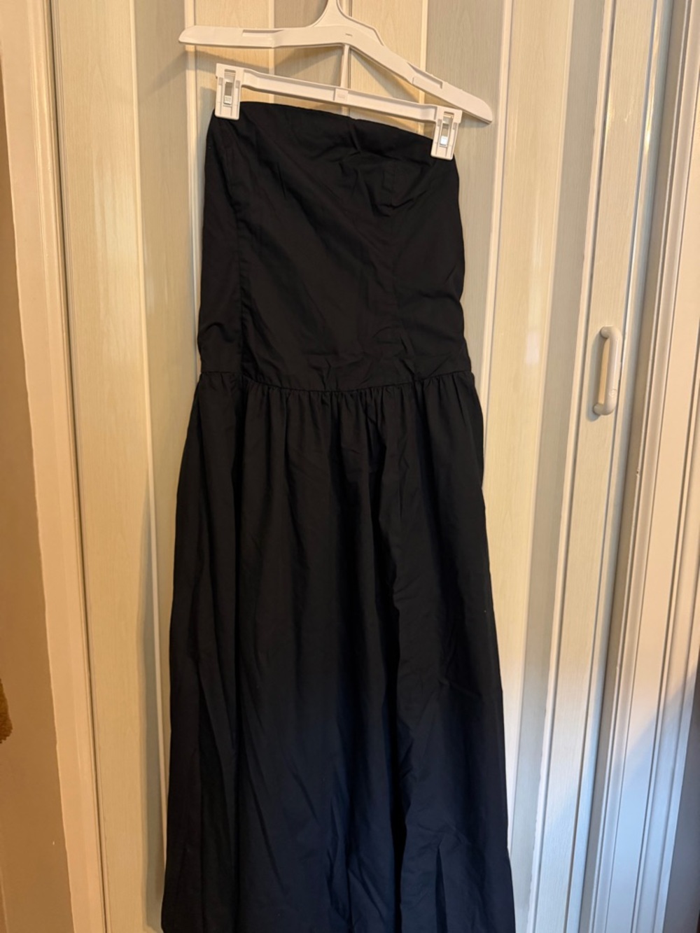 Abercrombie & Fitch Black Strapless Maxi Dress
